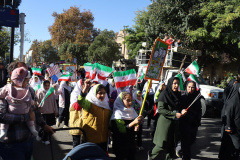 حضور دانشگاهیان علوم پزشکی شاهرود در راهپیمایی ۱۳ آبان