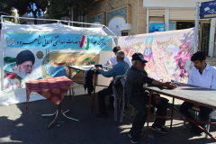 حضور دانشگاهیان علوم پزشکی شاهرود در راهپیمایی ۱۳ آبان