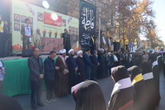 حضور دانشگاهیان علوم پزشکی شاهرود در راهپیمایی ۱۳ آبان