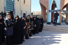 وداع دانشگاهیان علوم پزشکی شاهرود با لاله گمنام دفاع مقدس