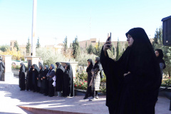 وداع دانشگاهیان علوم پزشکی شاهرود با لاله گمنام دفاع مقدس