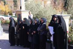 وداع دانشگاهیان علوم پزشکی شاهرود با لاله گمنام دفاع مقدس