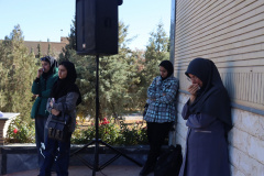 وداع دانشگاهیان علوم پزشکی شاهرود با لاله گمنام دفاع مقدس