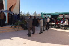 وداع دانشگاهیان علوم پزشکی شاهرود با لاله گمنام دفاع مقدس