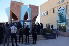 وداع دانشگاهیان علوم پزشکی شاهرود با لاله گمنام دفاع مقدس