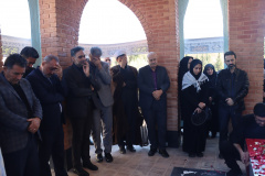 وداع دانشگاهیان علوم پزشکی شاهرود با لاله گمنام دفاع مقدس