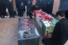 وداع دانشگاهیان علوم پزشکی شاهرود با لاله گمنام دفاع مقدس