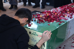 وداع دانشگاهیان علوم پزشکی شاهرود با لاله گمنام دفاع مقدس