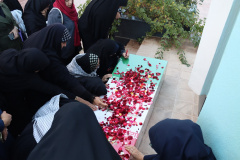 وداع دانشگاهیان علوم پزشکی شاهرود با لاله گمنام دفاع مقدس