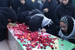 وداع دانشگاهیان علوم پزشکی شاهرود با لاله گمنام دفاع مقدس