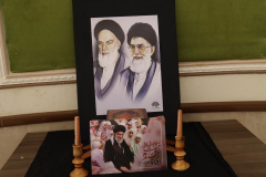 فضا سازی محیطی در دانشگاه علوم پزشکی شاهرود به مناسبت شهادت امام خامنه ای رهبر فرزانه انقلاب