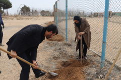 مراسم درختکاری به همت دانشگاهیان علوم پزشکی شاهرود