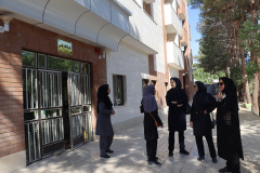 بازدید دکتر محبوبه خواجه معاون فرهنگی و دانشجویی دانشگاه علوم پزشکی شاهرود از خوابگاه‌های شقایق، یاس و ارکیده و همچنین بازدید از روند اجرای پروژهای خوابگاه متاهلی و تالار مهرگان