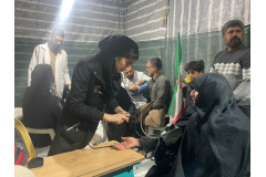 به همت "بسیج دانشجویی" دانشگاه علوم پزشکی شاهرود غرفه سلامت و آموزش بهداشت در شهر بسطام برپا شد .