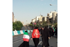 گزارش تصویری از حضور دانشجویان بسیج دانشجویی دانشگاه علوم پزشکی شاهرود و حال و هوای مصلای بزرگ تهران در مراسم وداع با رهبر شهید (ره)