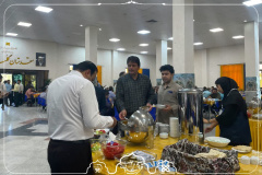 صبحانه شرکت‌کنندگان در تالار لاله دانشگاه علوم پزشکی شاهرود