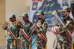 آیین اهتزاز پرچم در آغاز سال تحصیلی