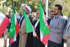 آیین اهتزاز پرچم در آغاز سال تحصیلی