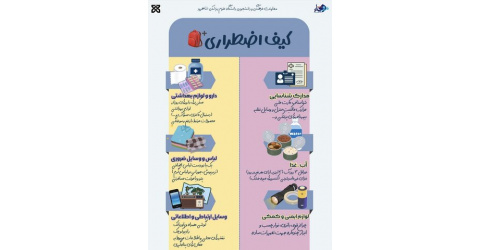 اینفوگرافیک/ محتویات کیف اضطراری