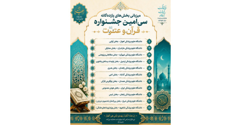 میزبانی بخش‌های یازده‌گانه سی‌امین جشنواره قرآن وعترت