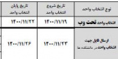 تقویم آموزشی نیمسال دوم ۰۰-۰۱