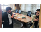 دیدار چهره به چهره معاون محترم توسعه مدیریت و منابع دانشگاه با همکاران محترم