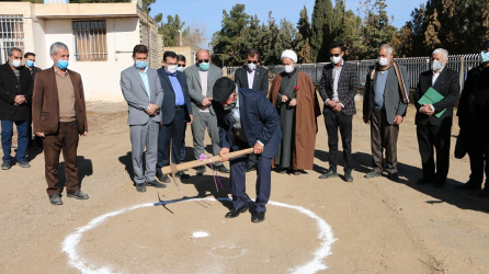 مراسم کلنگ زنی احداث مرکز جامع آموزش سلامت، پایگاه بهداشتی و درمان سرپایی بیارجمند