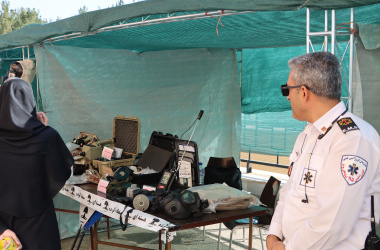 برگزاری نمایشگاه پدافند شیمیایی و زیستی در دانشگاه علوم پزشکی شاهرود