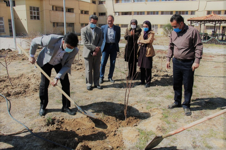 آیین درختکاری در دانشگاه علوم پزشکی شاهرود