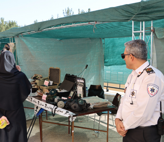 برگزاری نمایشگاه پدافند شیمیایی و زیستی در دانشگاه علوم پزشکی شاهرود