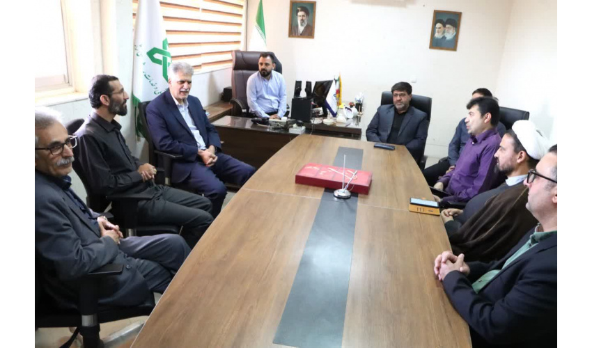 حضور رئیس دانشگاه علوم پزشکی شاهرود در واحد حراست به مناسبت روز حراست